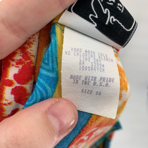 Vtg 1980s Oversized Neon Colorful Blazer Floral 16 - Picture 7 of 7